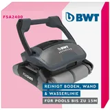 BWT Poolroboter FSA 2400 | Effiziente Reinigung Von Pools | Kabelloser Betrieb Mit Maximaler Bewegungsfreiheit | Pool Roboter | Für Boden und Wand | Poolsauger Bodensauger | Ohne Kabel | 2h Laufzeit