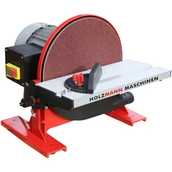 Tellerschleifmaschine HOLZMANN "TSM250_230V", rot (rot, grau), H:32,5cm L:33,5cm, Schleifmaschinen, mit verstellbarem Schleiftisch