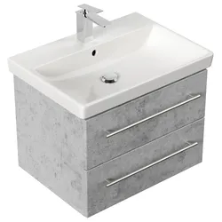 Badmöbel mit Villeroy & Boch Avento Waschbecken 65cm SoftClose beton