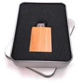 Onwomania Buch aus Holz Bibel USB Stick in Alu Geschenkbox 32 GB USB 2.0