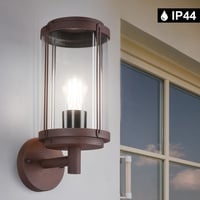 Trio Design Außen Wand Lampe ALU Laterne Terrassen Grundstück