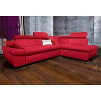 exxpo - sofa fashion Ecksofa »Salerno, klassisch modernes Funktionssofa, hoher Sitzkomfort, L-Form«, inkl. Kopf- und Armteilverstellung, wahlweise mit Bettfunktion