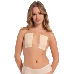 Klebe-BH MAGIC BODYFASHION, Damen, Gr. N-Gr, latte, Obermaterial: 95% Baumwolle, 5% Elasthan, BHs Klebe-BH, trägerlos, rückenfrei, tief ausgeschnitten und viele weitere Optionen