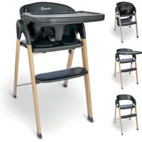 BabyGO Hochstuhl Levels Hochstuhl, schwarz