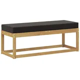 vidaXL Hocker Bank 115 x 43 x 45 cm Schwarz