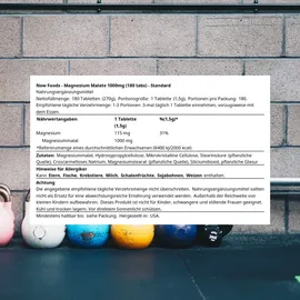 NOW Foods Magnesium Malate 1000 mg Tabletten 180 St.