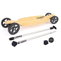 Offroad-Longboard Onda Longa von Onda Motion - 107 cm x 27 cm - Allterrain - Longboarding - Landpaddling (Longboard mit Aluminium-Landpaddling-Stick)