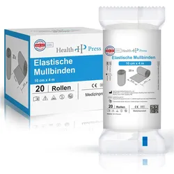 Health Press® Mullbinden Elastisch 10cm x 4m 20 St 20 St