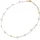 FIRETTI Perlenkette Schmuck Geschenk Edelstahl Gelbgoldfarben/Weiß