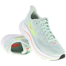 HOKA Clifton 10 Damen Sea Glass/Neon Flame 41 1/3