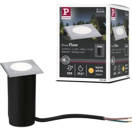 Paulmann Bodeneinbauleuchte LED Edelstahl 50x50mm 2W 60lm IP67 silber