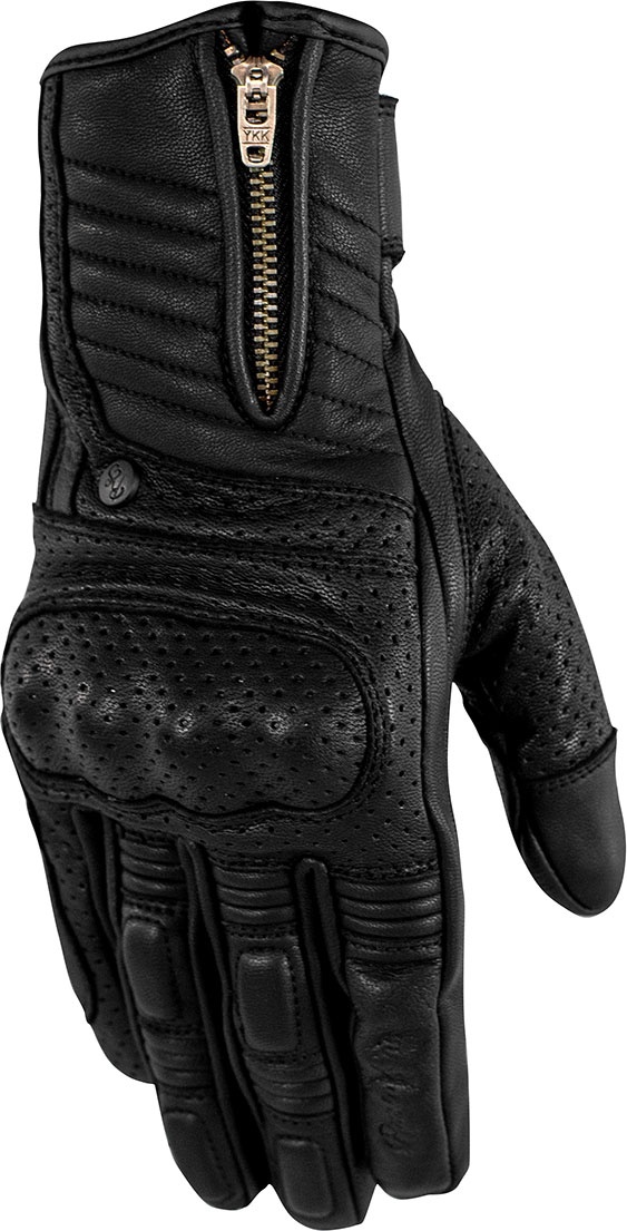 Rusty Stitches Simon, gants - Noir - M