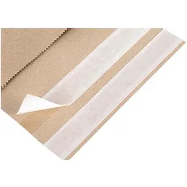 Flexipak Faltentaschen classic eco Doppelfixverschluss ca. DIN B4 ohne Fenster natur mit 7,0 cm Falte, 300 St.