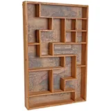 MCW Setzkasten MCW-F35, Wandregal Sammlerkasten, Shabby-Look Vintage 70x45x8cm