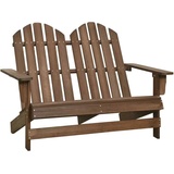 vidaXL Adirondack-Gartenbank 119,5 x 85,5 x 89,5 cm braun