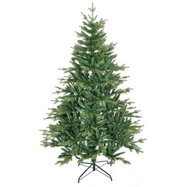 Homcom Weihnachtsbaum mit 2551 Astspitzen Christbaum Tannenbaum mit Standfuß Grün (Farbe: Grün)