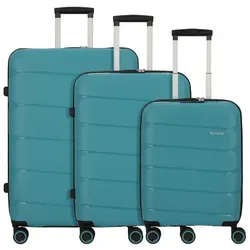 American Tourister air move 4 Rollen Kofferset 3-teilig teal