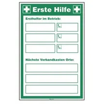 nvent hoffman Anleitung zur Ersten Hilfe Ersthelfer, Typ: 02200
