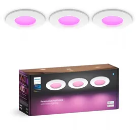 Philips SET 3x Dimmbare LED-RGBW-Badezimmerleuchte 8,3W 230V Weiß