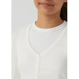 s.Oliver Kurze Ajour-Strickjacke mit Zierknopfleiste - 134/140