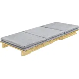 Erst-Holz Klappbett Klappliege Funktionsbett 80x200 Kiefer massiv mit optionalem Zubehör V-60.49-08 mit Auflage