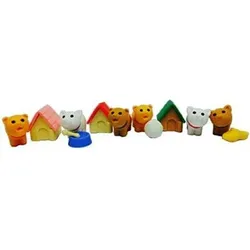 IWAKO 612004 Puzzle Radiergummi Puppy, sortiert