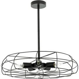 Licht-Erlebnisse Swinton 5 E27 rund Metall schwarz
