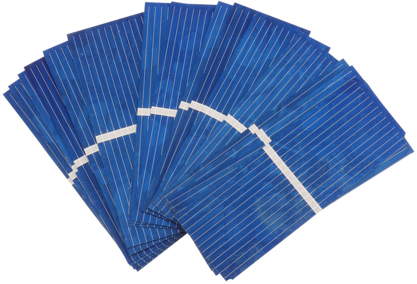 YARNOW 100Pcs Mini Solarzellen DIY Solar Panels Polykristalline Batterie Ladegerät Micro Mini Power Solar Zellen für Solar Panels DIY Projekte (Blau)