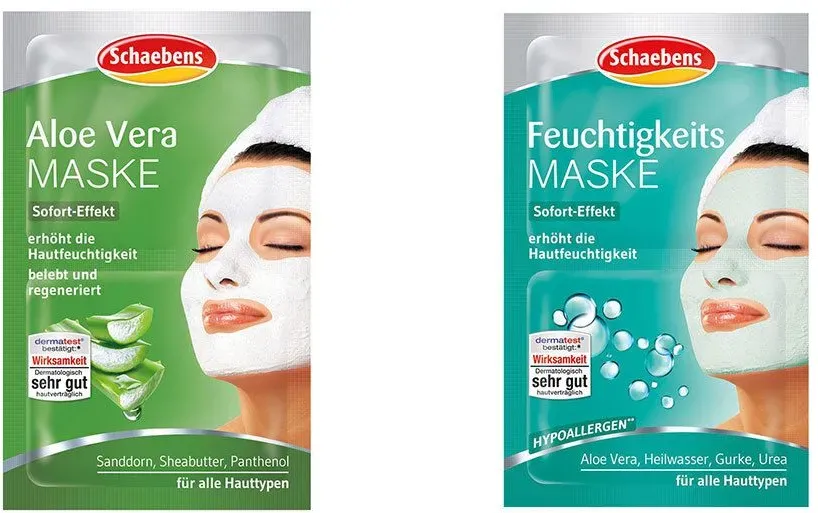 Schaebens Aloe Vera Maske + Schaebens Feuchtigkeits Maske