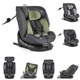 Cangaroo Draco i-Size (40-150cm) Isofix, 360° drehbar, Top Tether grün