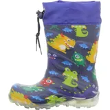 Beck Jungen Blinking Monsters Schneestiefel, Blau, 30 EU