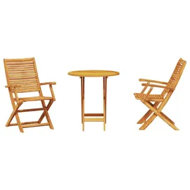 vidaXL Bistroset 3-tlg. Braun