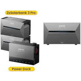 Anker SOLIX Solarbank 3 E2700 Pro 3x 2,68 kWh inkl. Power Dock