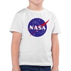 Shirtracer T-Shirt Nasa Meatball Logo Kinderkleidung und Co weiß 152 (12/13 Jahre)