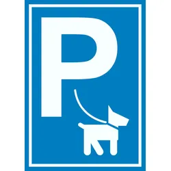 Hundeparkplatz Schild P Hunde A1 (594x841mm)