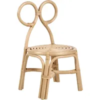 Beliani Kinderstuhl Rattan naturfarben Mirtia