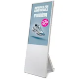 Showdown Displays Digitaler Kundenstopper Spectrum mit Samsung-Bildschirm - 43 Zoll - Weiß