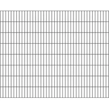 GAH Alberts Doppelstab-Gittermatte 200 x 160 cm Anthrazit/Stahl