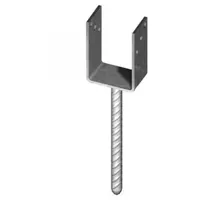 GAH Alberts U-Pfostenträger 71 x 200 mm Stahl feuerverzinkt