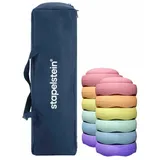 Stapelstein® Gruppen-Sets -  6x Stapelstein® Original rainbow classic & 6x Stapelstein® Rainbow pastel +Tasche