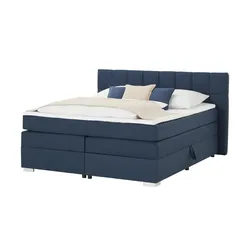 Boxspringbett  Kex 2.0 ¦ blau ¦ Maße (cm): B: 202 H: 111