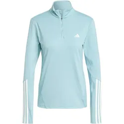 ADIDAS Damen Rolli Hyperglam Training Quarter-Zip, MINTON/WHITE, S
