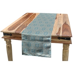 Abakuhaus Tischläufer Esszimmer Küche Rechteckiger Dekorativer Tischläufer, Blau und Beige Vintage Scroll beige|blau 40 cm x 300 cm