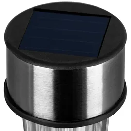 DEUBA Solarleuchte Edelstahl 24er Set wetterfest IP44 silber