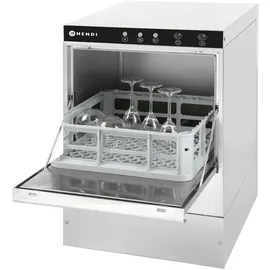 HENDI Gläserspüler K40 mit Spülmittelpumpe und 2800W aus Edelstahl