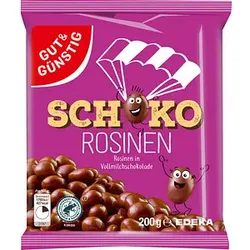 GUT&GÜNSTIG Schoko Rosinen Schokofrüchte 200,0 g