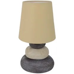 Näve Keramik Tischleuchte "Stoney" h:31cm natur