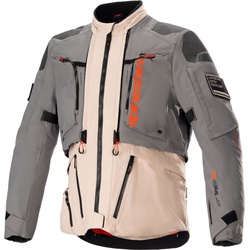 Alpinestars AMT-10R, Textiljacke Drystar - Hell-Grau/Beige/Orange - 3XL