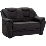 sit&more Couch Kunstleder 2-Sitzer Schwarz