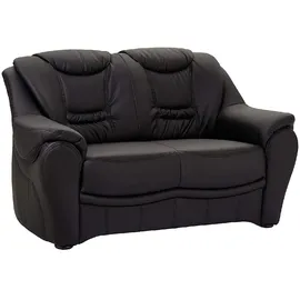 sit&more Couch Kunstleder 2-Sitzer Schwarz